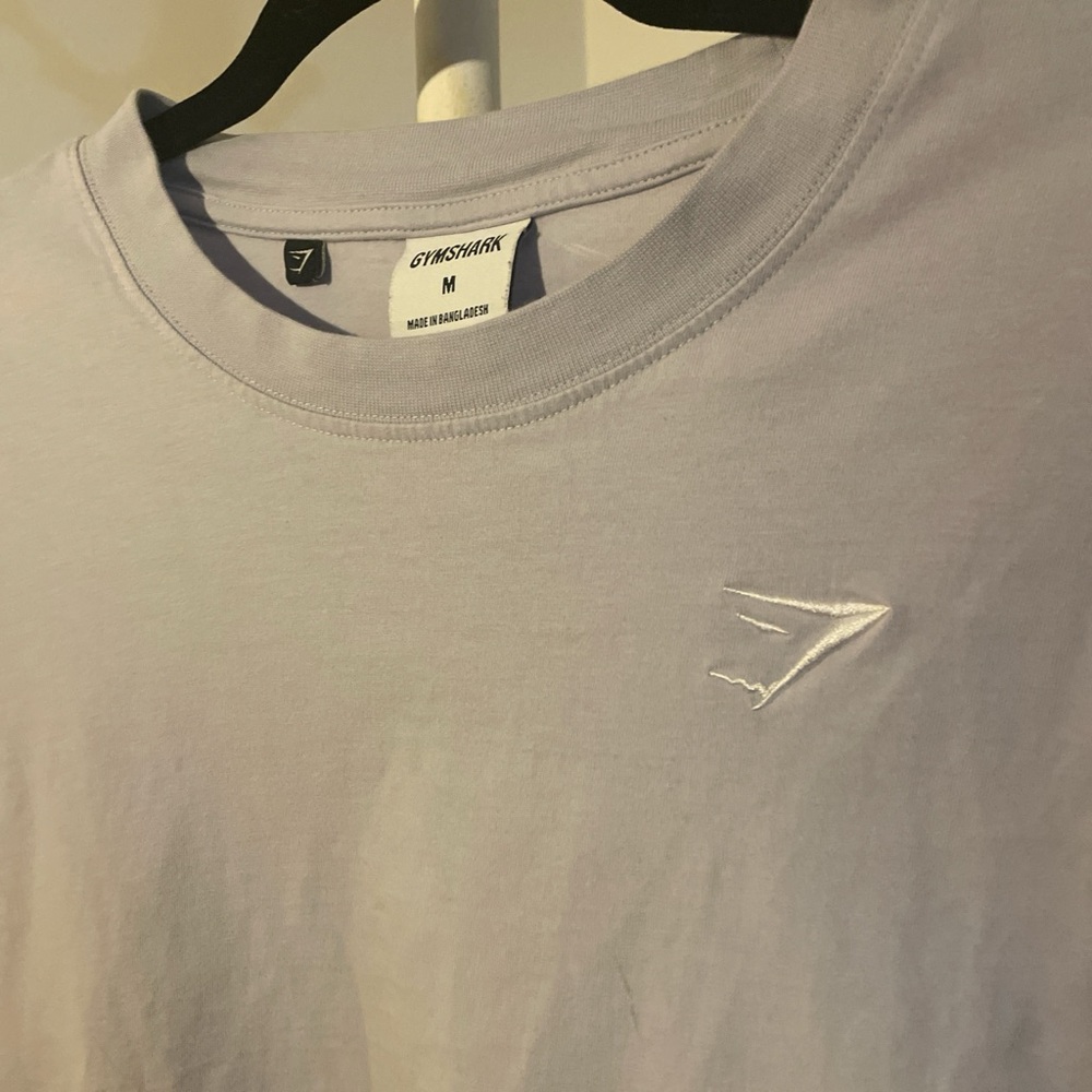 Gymshark Men's Light Blue T-Shirt